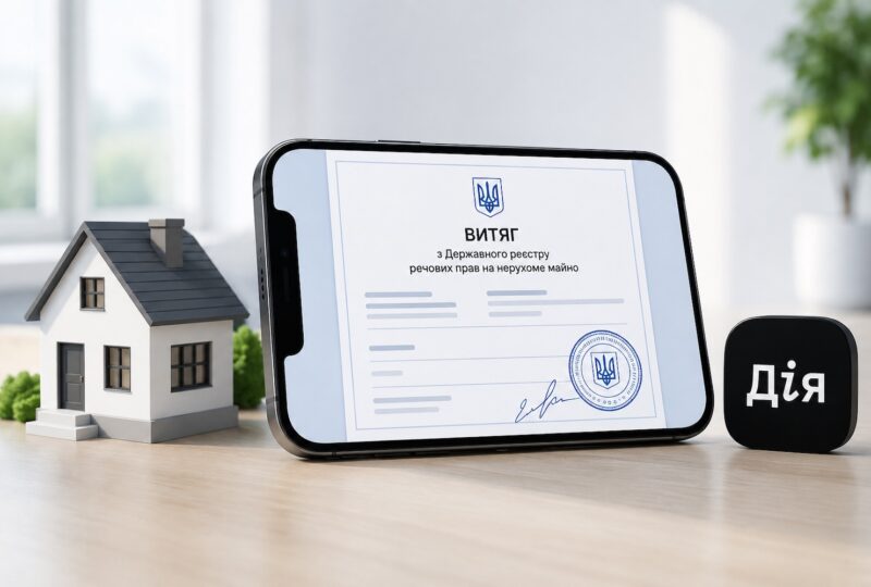 Витяг з Реєстру нерухомості через «Дію» у 2026 році: ціна 40 грн, інструкція, що перевіряти